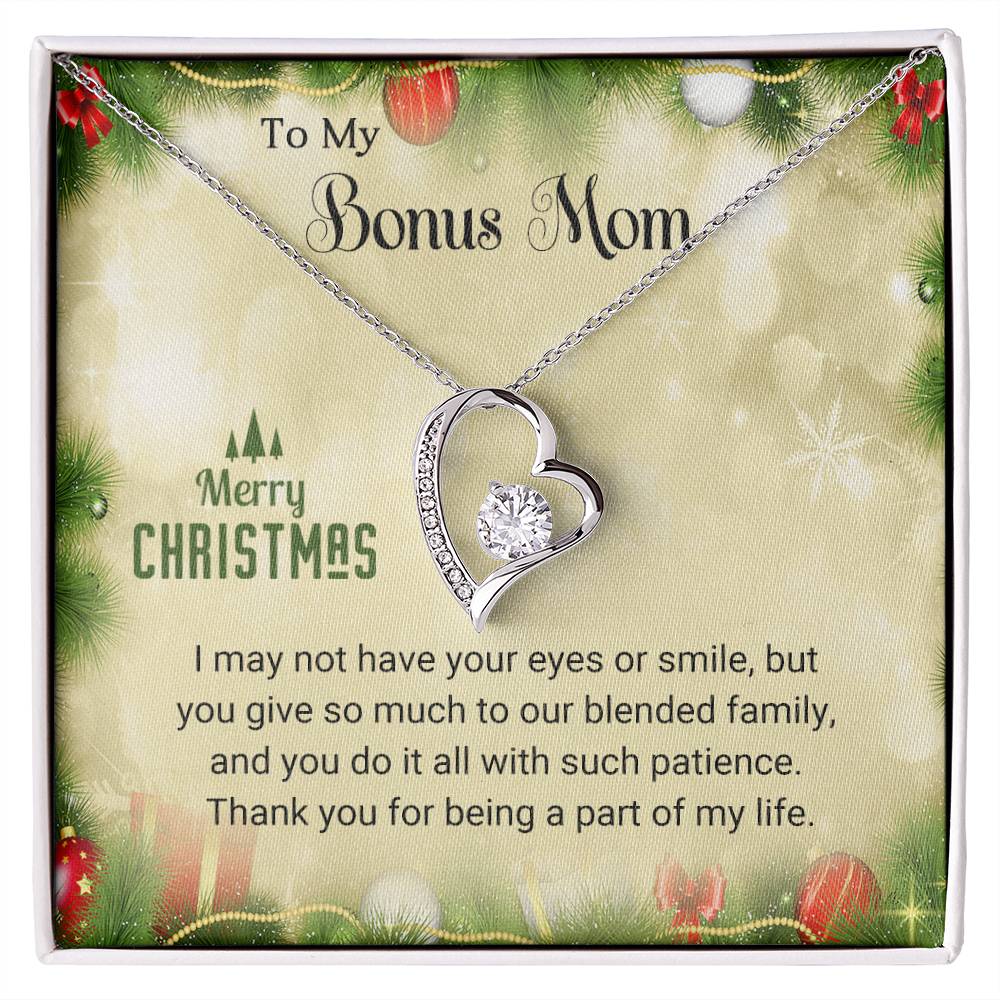 Bonus Mom - Eyes - Christmas Gift - Forever Love Necklace