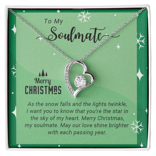 Soulmate - My Heart - Christmas gift - Forever Love Necklace