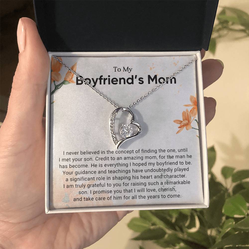 TO MY BOYFRIEND'S MOM - HAPPY MOTHER'S DAY - FOREVER LOVE NECKLACE