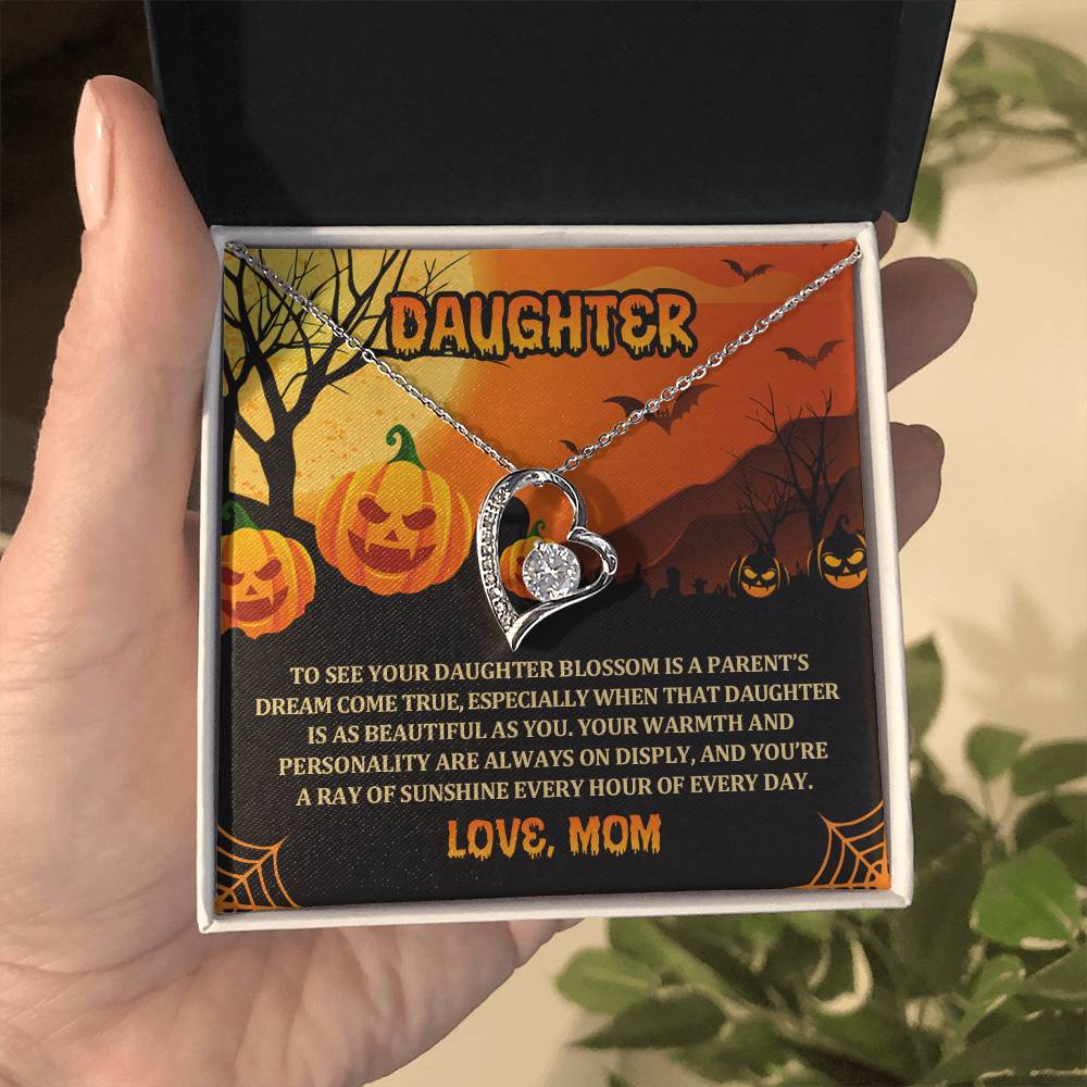 Daughter - Best Halloween Gift - Forever Love Necklace