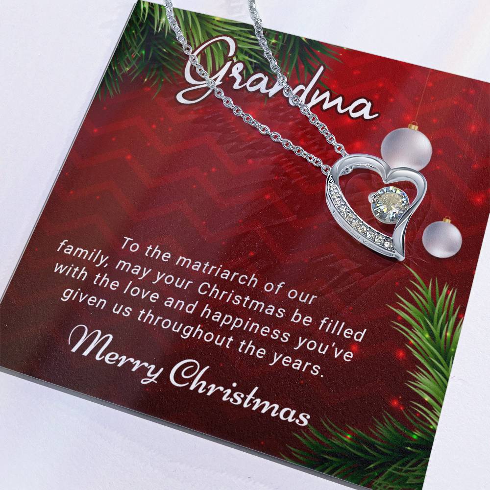 Grandma - Love and Happiness - Christmas Gift - Forever Love Necklace