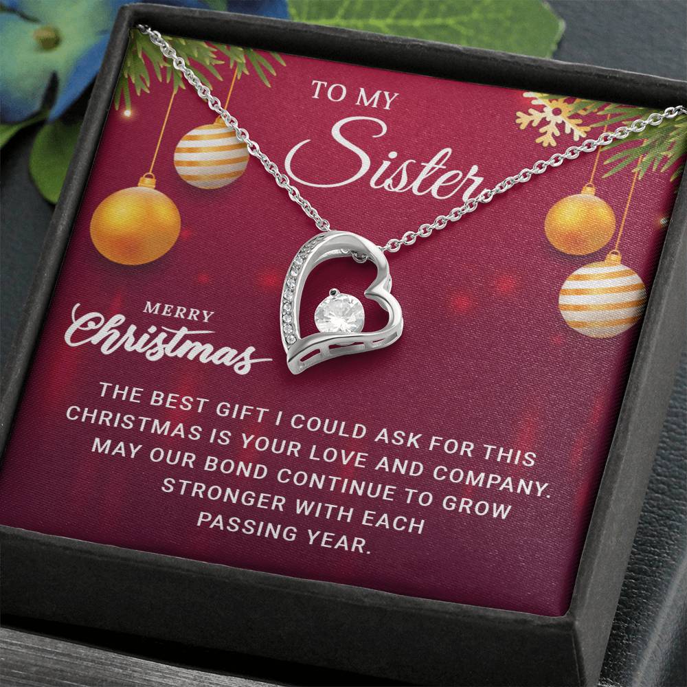 Sister - Best Gift - Christmas gift - Forever Love Necklace