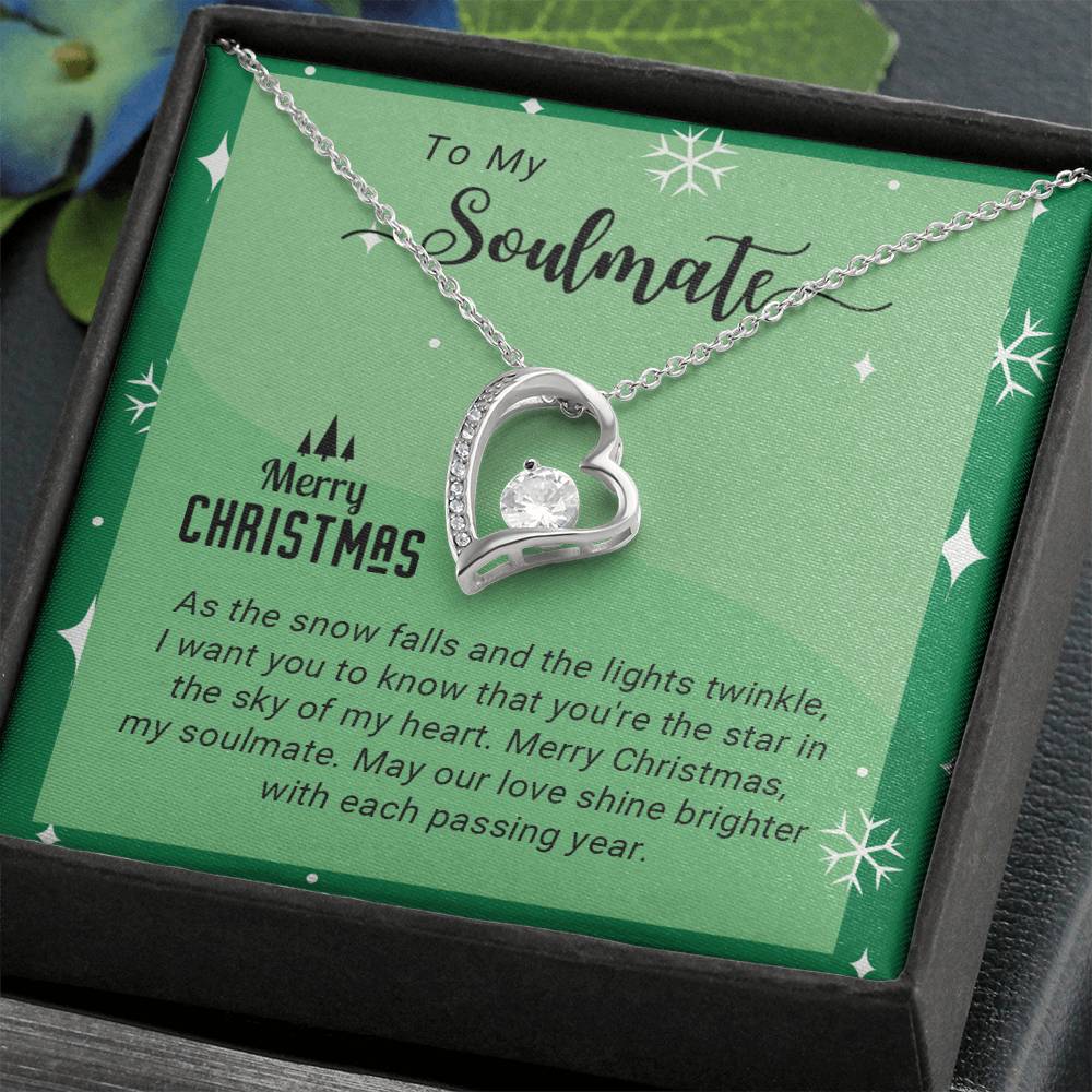 Soulmate - My Heart - Christmas gift - Forever Love Necklace