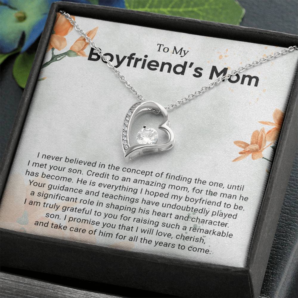 TO MY BOYFRIEND'S MOM - HAPPY MOTHER'S DAY - FOREVER LOVE NECKLACE