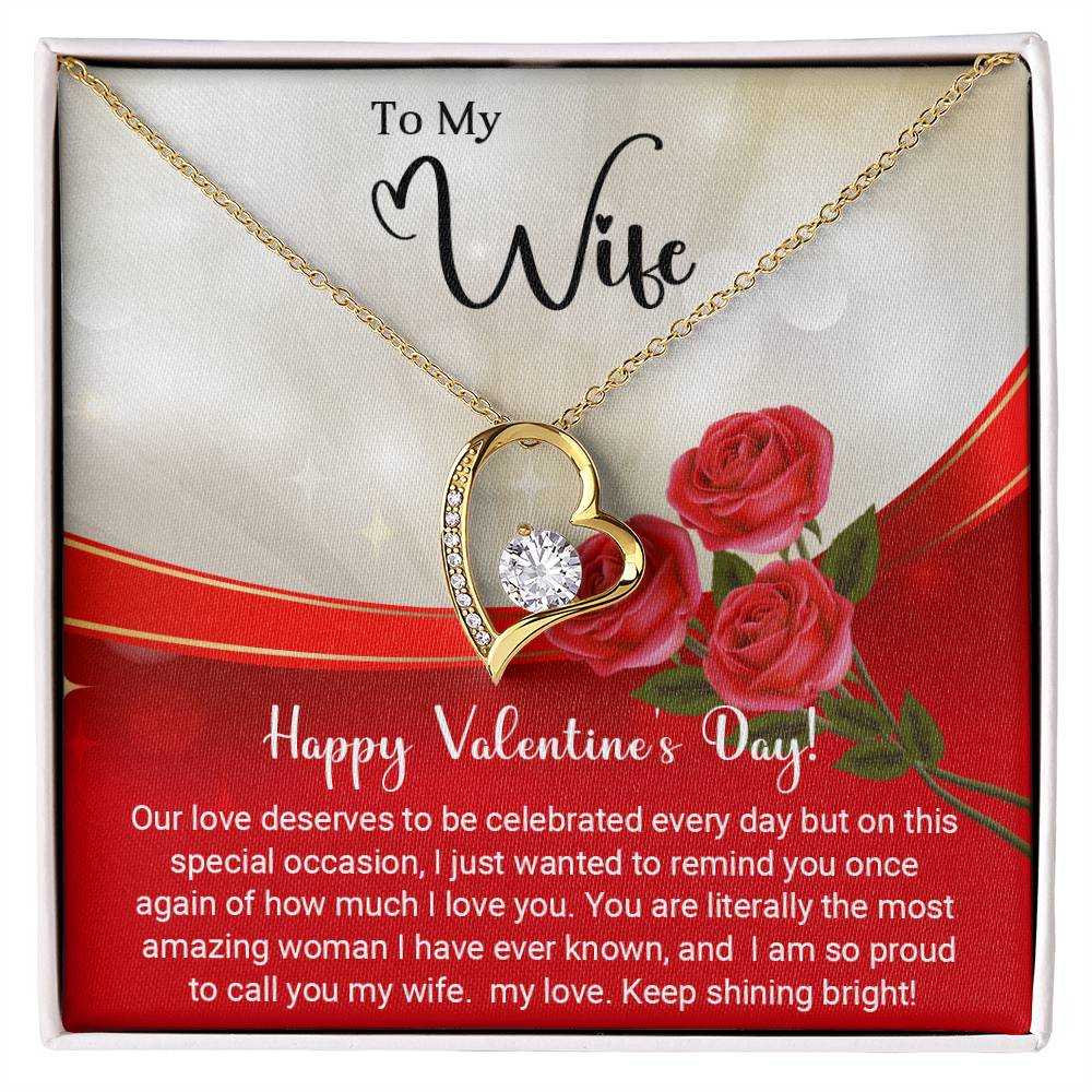 To My Wife - Valentines gift - Forever Love Necklace