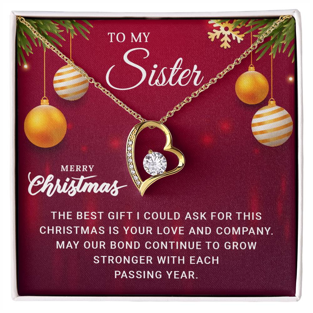 Sister - Best Gift - Christmas gift - Forever Love Necklace