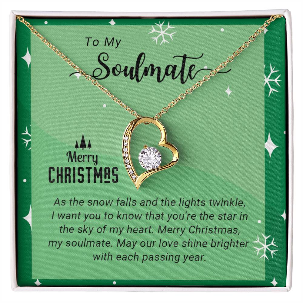 Soulmate - My Heart - Christmas gift - Forever Love Necklace