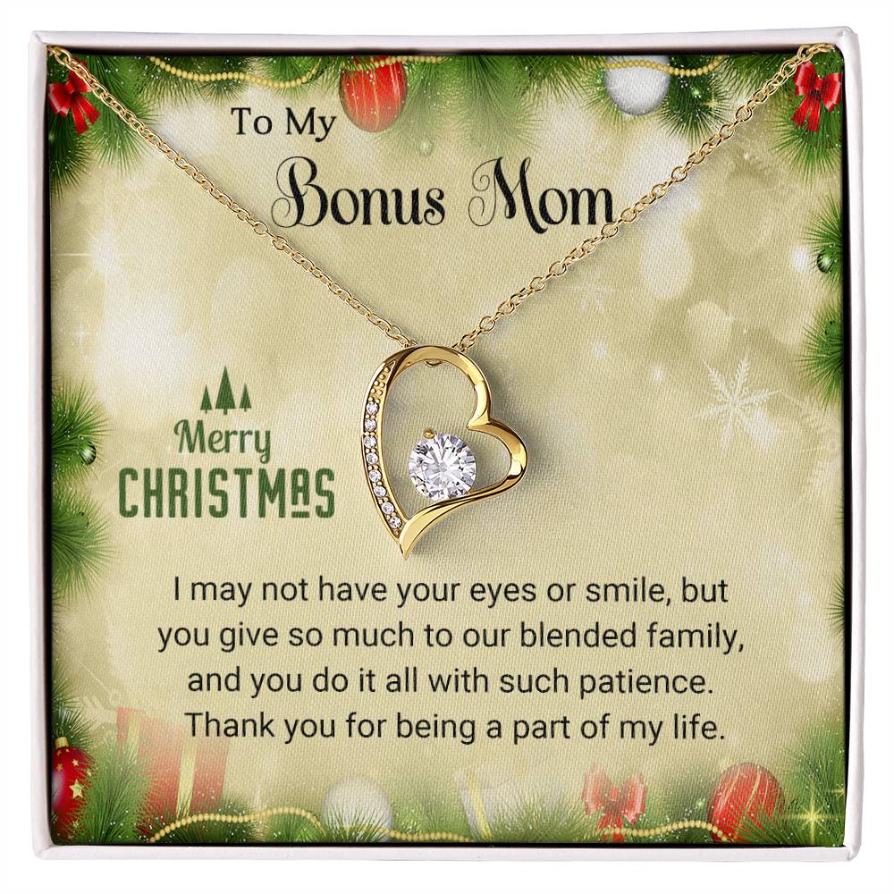 Bonus Mom - Eyes - Christmas Gift - Forever Love Necklace