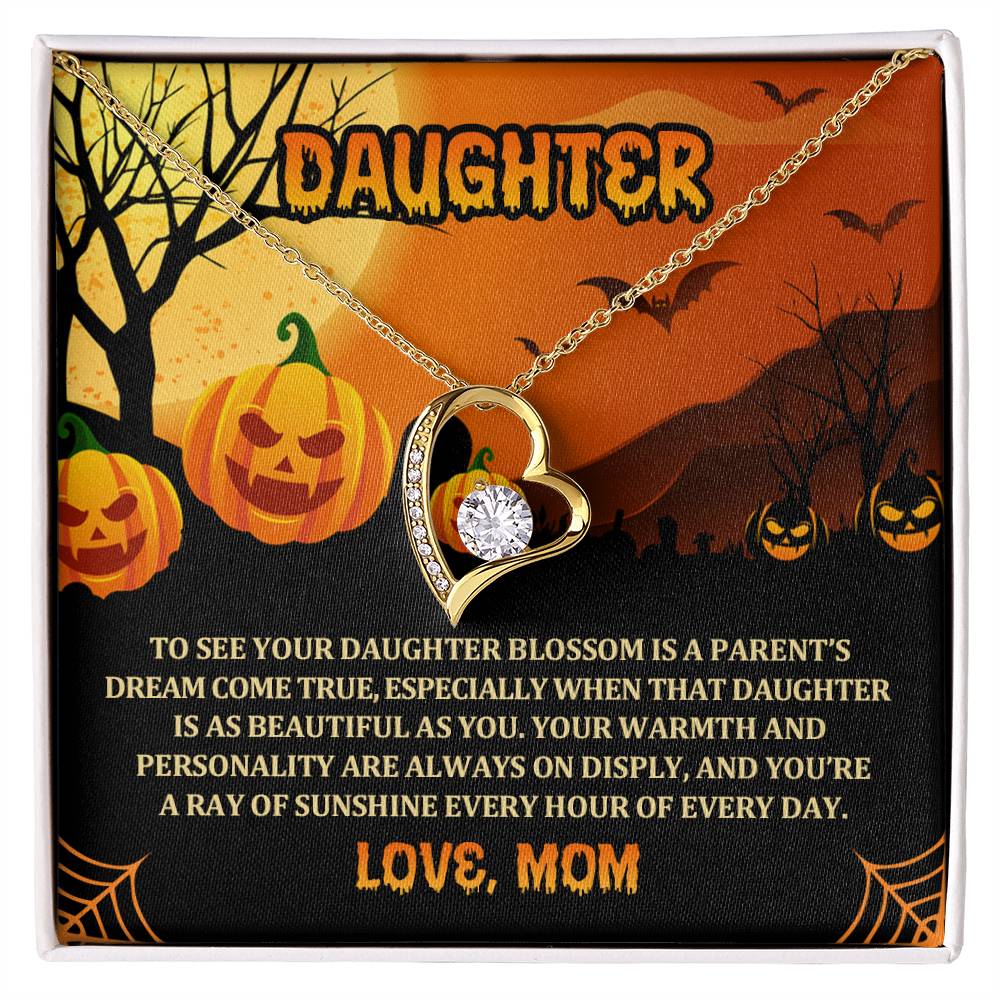 Daughter - Best Halloween Gift - Forever Love Necklace