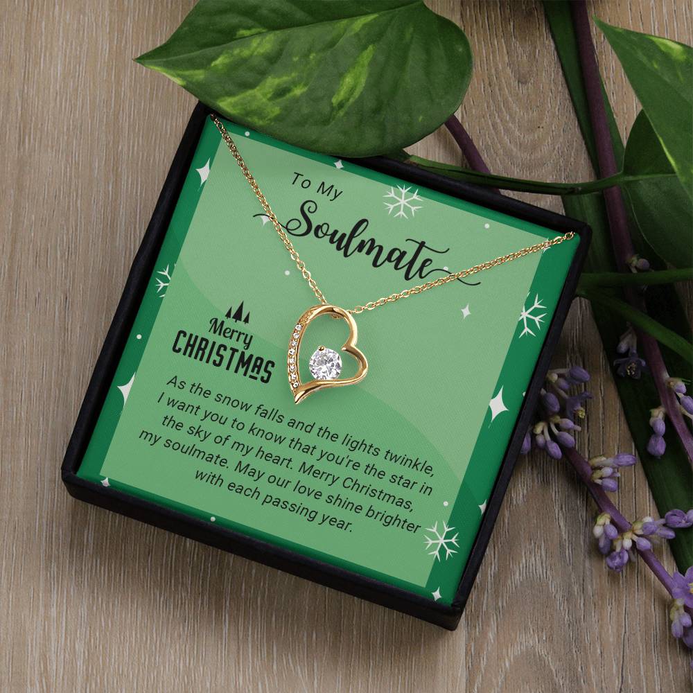 Soulmate - My Heart - Christmas gift - Forever Love Necklace