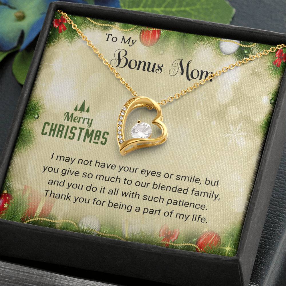 Bonus Mom - Eyes - Christmas Gift - Forever Love Necklace