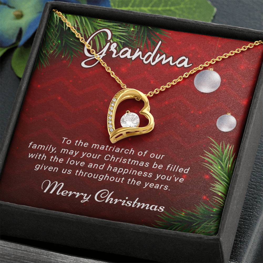 Grandma - Love and Happiness - Christmas Gift - Forever Love Necklace