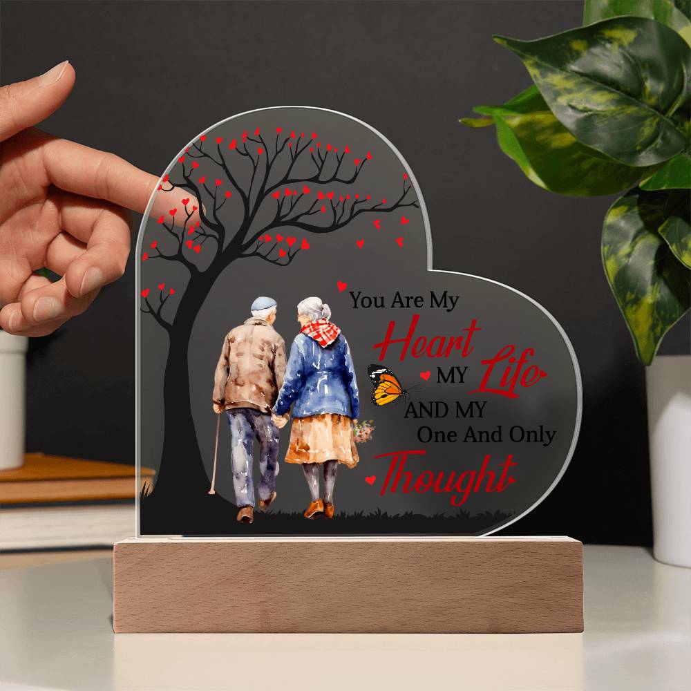 You Are My Heart My Life - Best Gift For Valentine's Day - Acrylic Heart Plaque