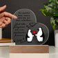 No Matter How Many Storms We May Whether - Valentine's Day Best Gift For - Acrylic Heart Plaque