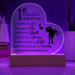 Best Anniversary Gift - Acrylic Heart Plaque