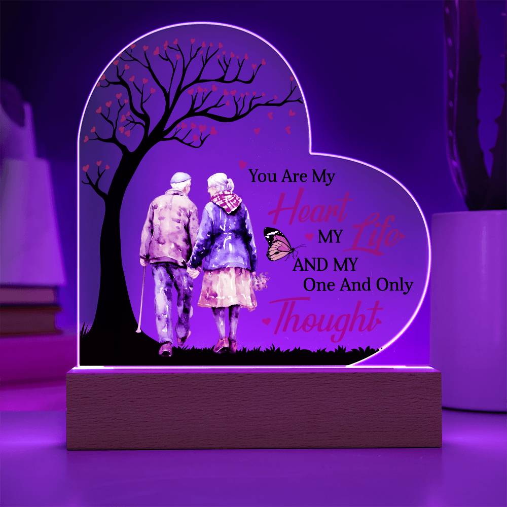 You Are My Heart My Life - Best Gift For Valentine's Day - Acrylic Heart Plaque