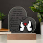 No Matter How Many Storms We May Whether - Valentine's Day Best Gift For - Acrylic Heart Plaque