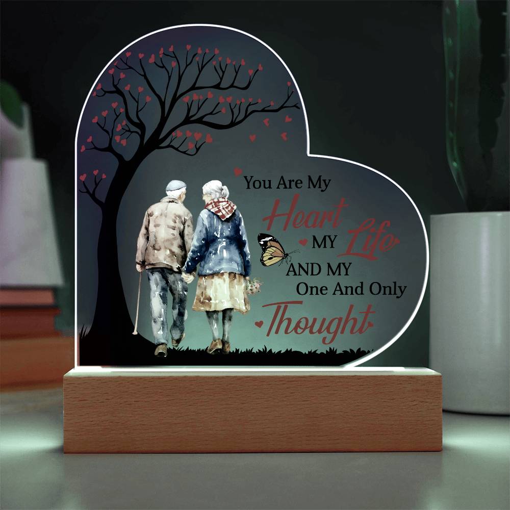 You Are My Heart My Life - Best Gift For Valentine's Day - Acrylic Heart Plaque