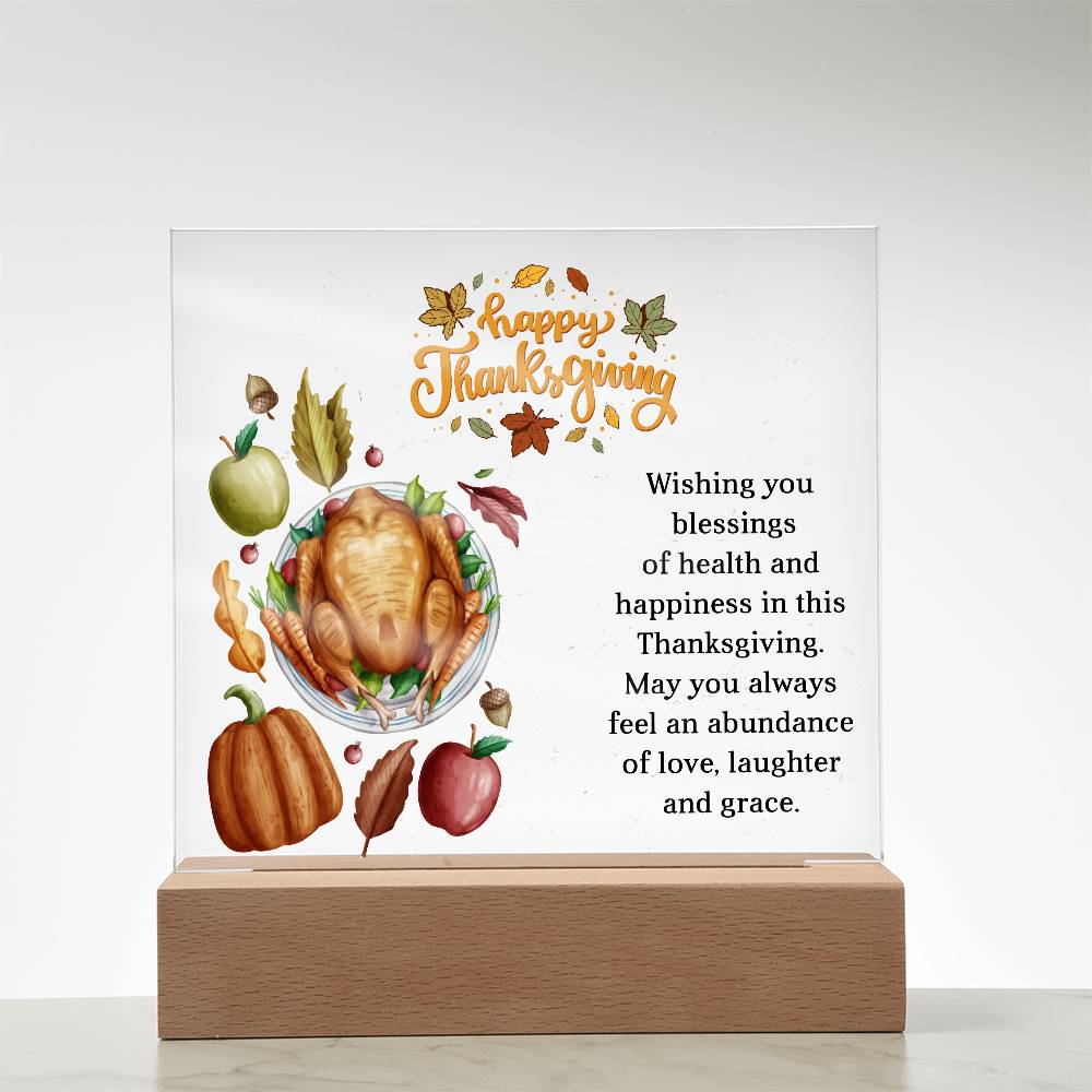 Perfect Thanksgiving Gift - Acrylic Square Plaque