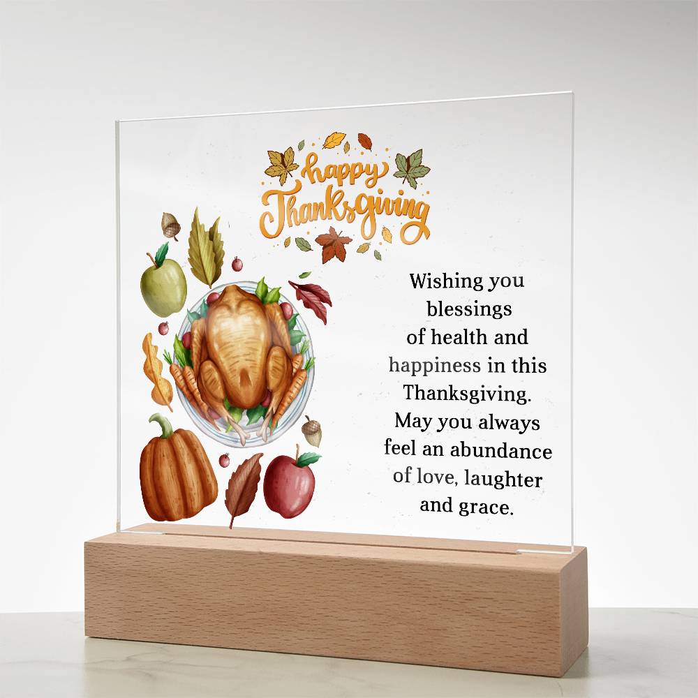 Perfect Thanksgiving Gift - Acrylic Square Plaque