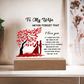 To My Wife - Valentine's Day Best Gift From Husband - Acrylic Square Plaque