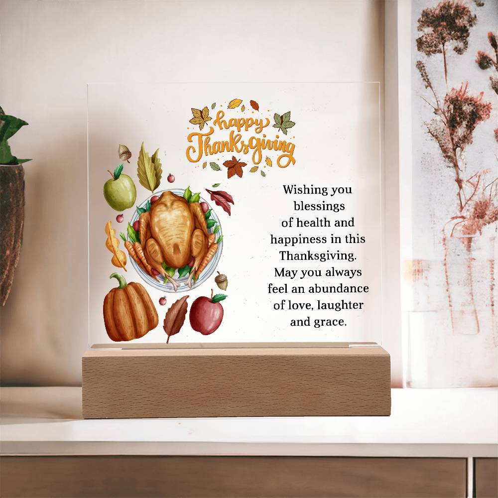 Perfect Thanksgiving Gift - Acrylic Square Plaque