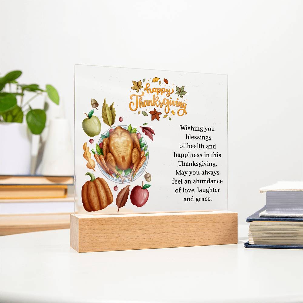 Perfect Thanksgiving Gift - Acrylic Square Plaque