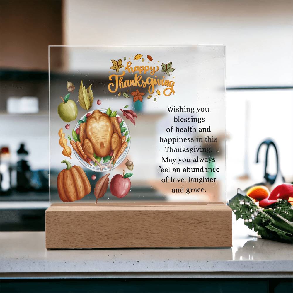 Perfect Thanksgiving Gift - Acrylic Square Plaque