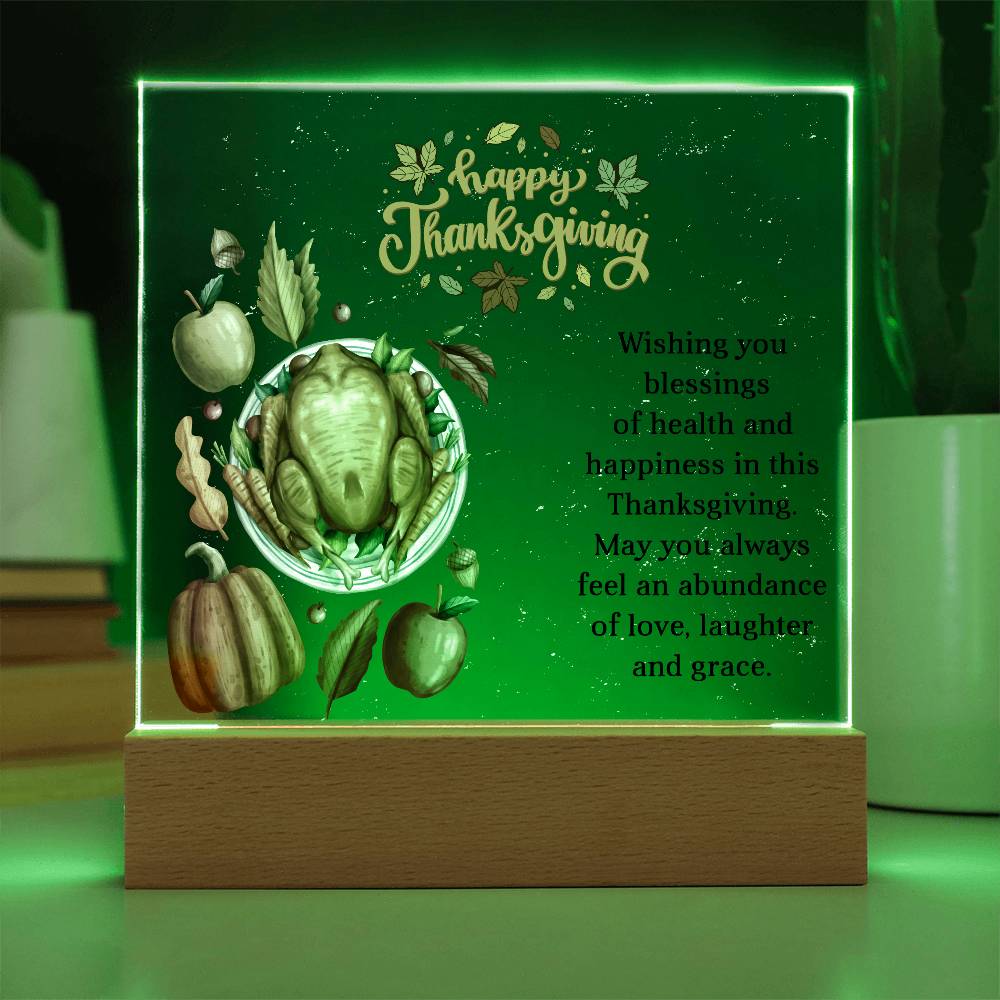 Perfect Thanksgiving Gift - Acrylic Square Plaque