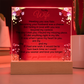 To My Wife, I Love You, Forever & Always - Valentine's Day Best Gift - Acrylic Square Plaque