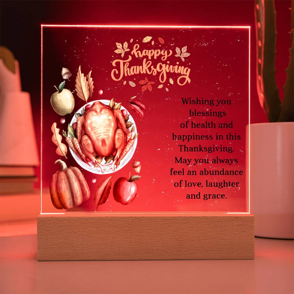 Perfect Thanksgiving Gift - Acrylic Square Plaque