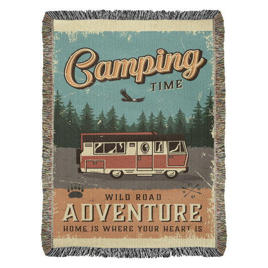 New Camping Blanket - Artwork Heirloom Woven Blanket