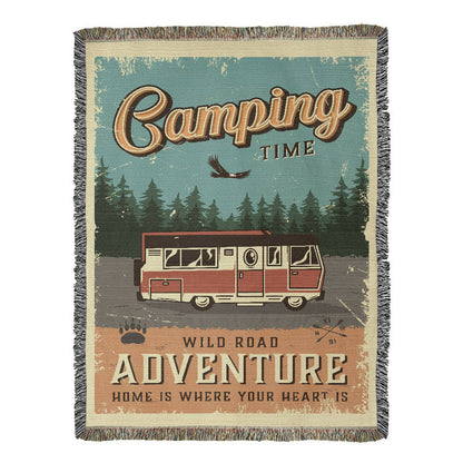 New Camping Blanket - Artwork Heirloom Woven Blanket